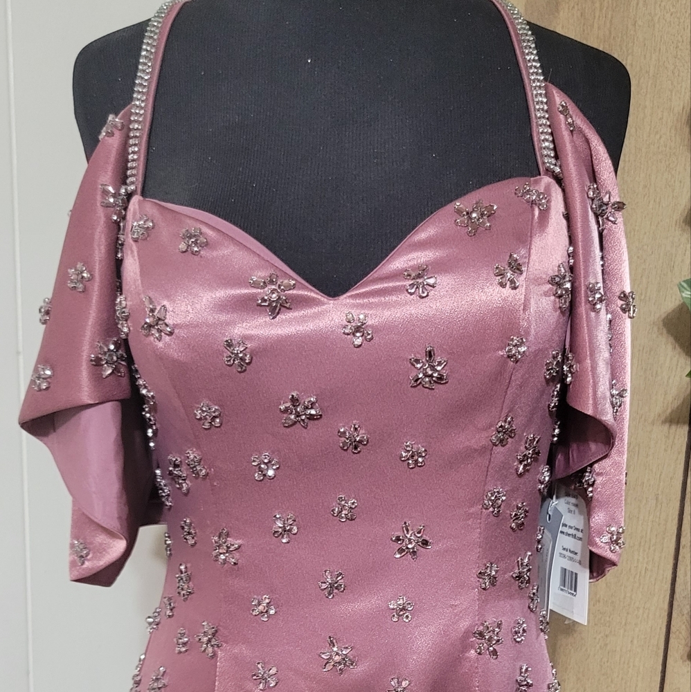Sherri Hill, cocktail  dress, mauve size 6